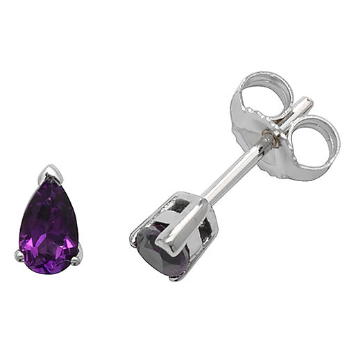 Amethyst Stud Earrings