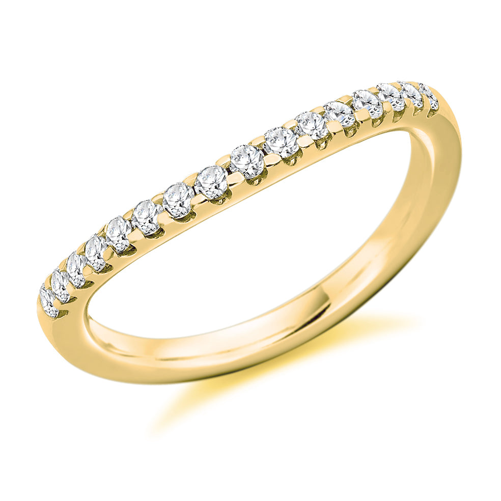 Micro-claw Set Diamond Wishbone Ring