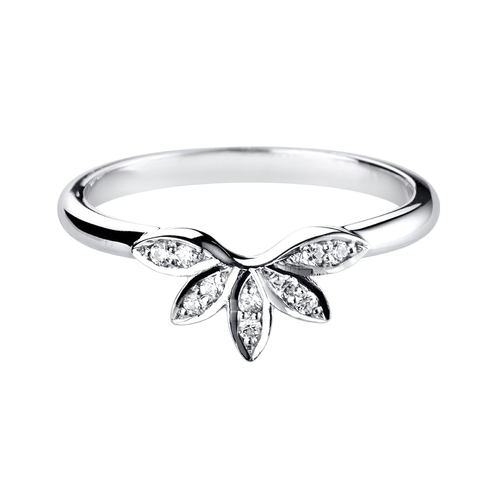 Floral Shaped Diamond Ring