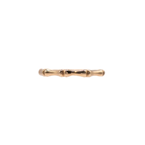 Bamboo Ring In 9ct Yellow Gold