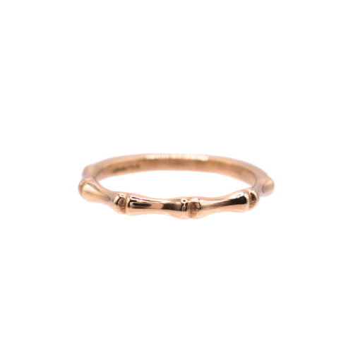 Bamboo Ring In 9ct Yellow Gold