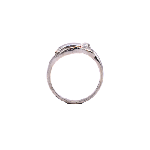 Dolphin Dress Ring In 9ct White Gold
