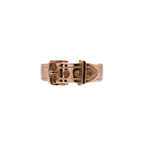 Buckle Ring In 9ct Yellow Gold