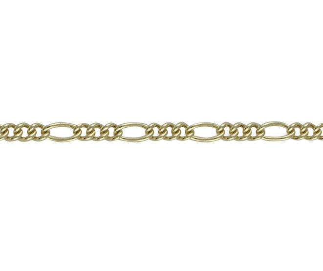 9ct Yellow Gold 3-1 Figaro Chains