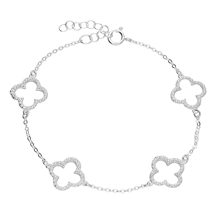 Clover Cubic Zirconia Bracelet