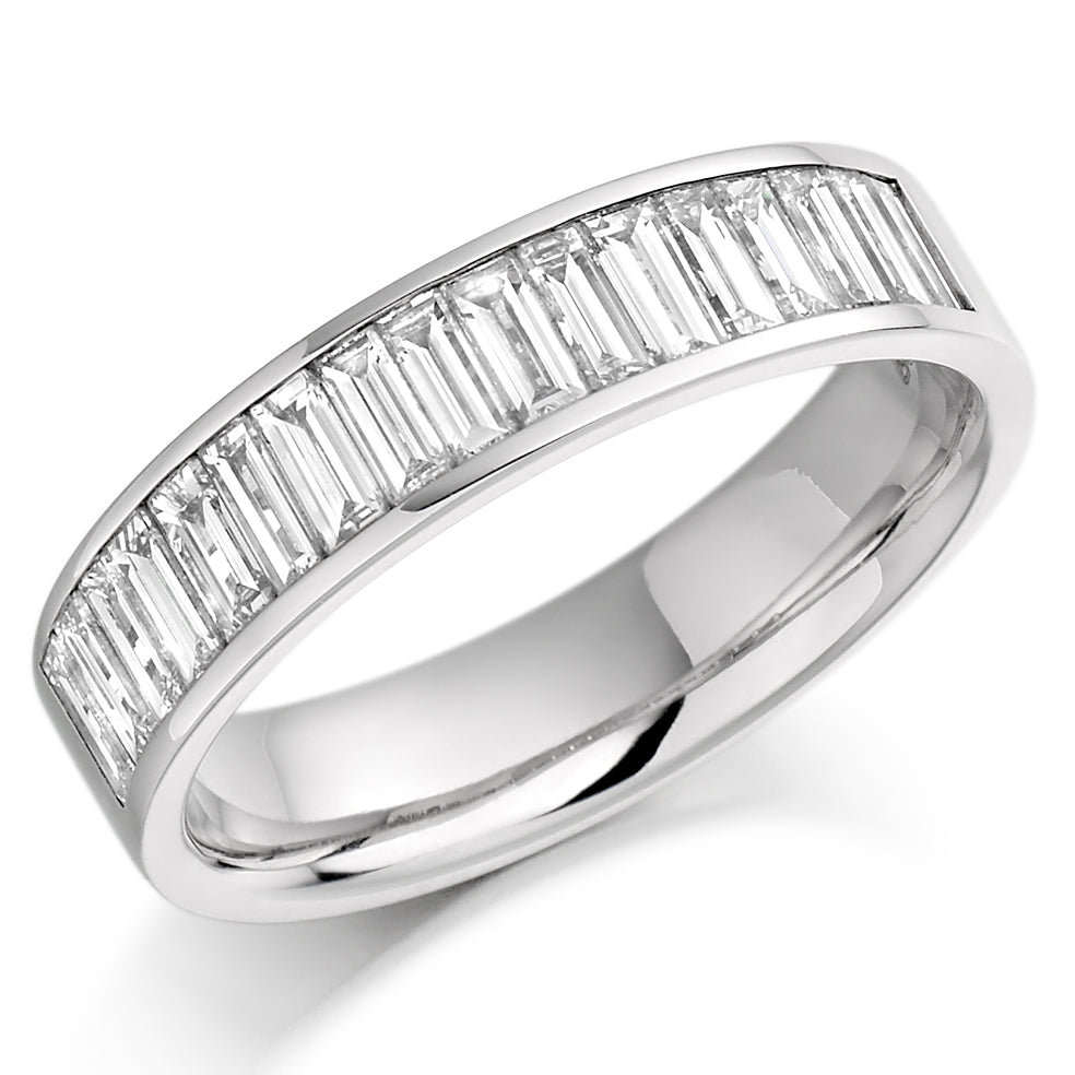 Diamond Baguette Channel Set Band