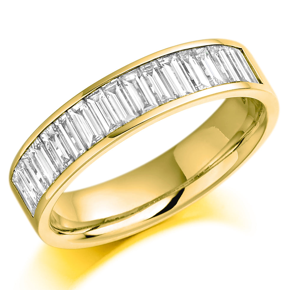 Diamond Baguette Channel Set Band