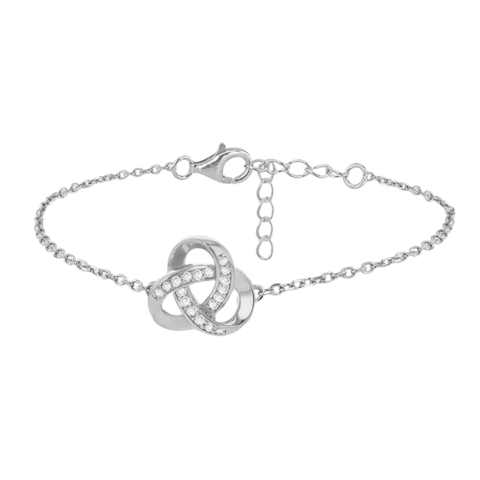 Cubic Zirconia Knot Bracelet