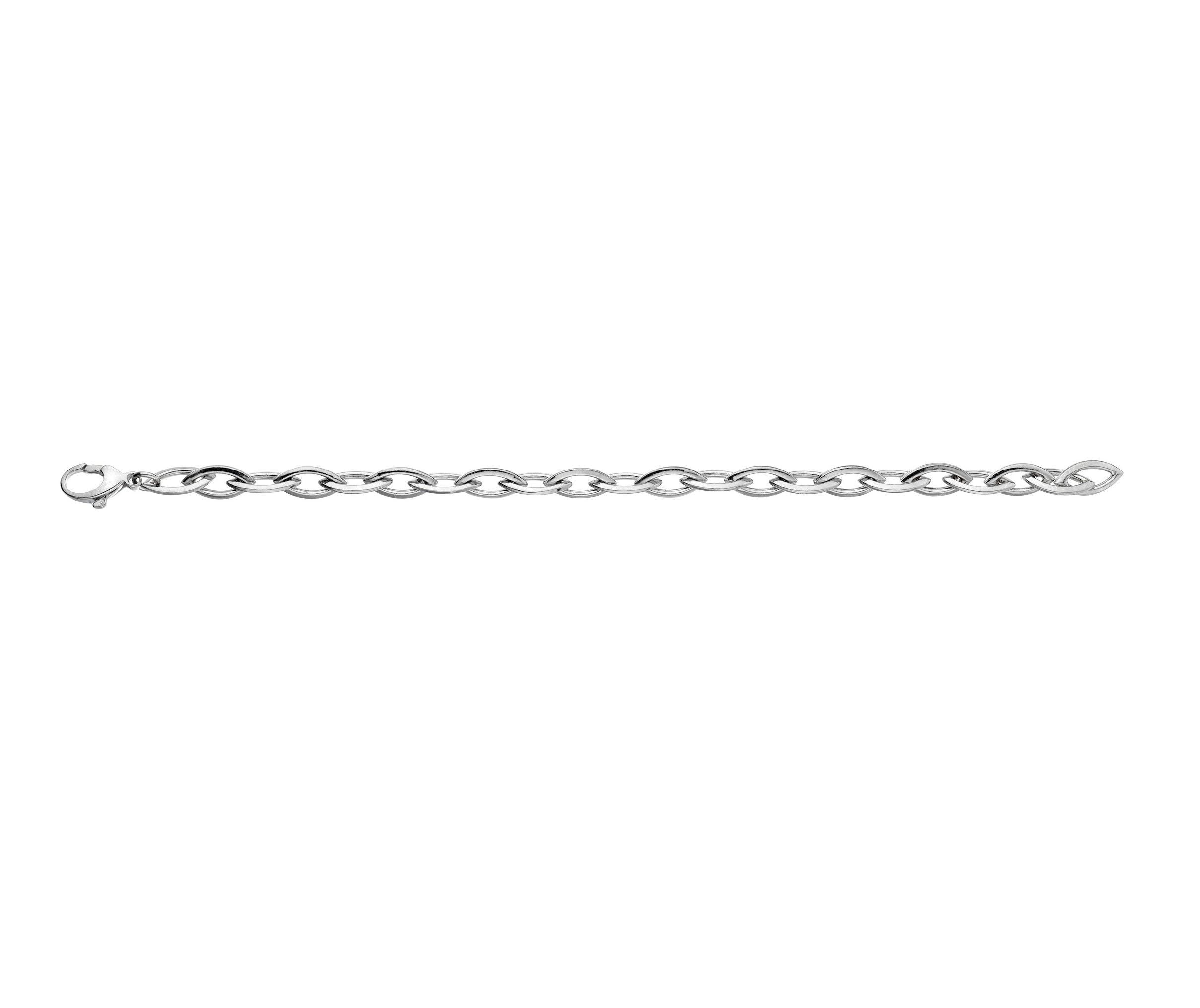 Heavy Echo C Link Bracelet - 7.5" or 19cm - 9ct Yellow Gold