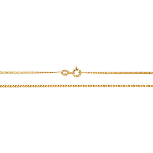Close Curb Chain in 9ct Yellow Gold