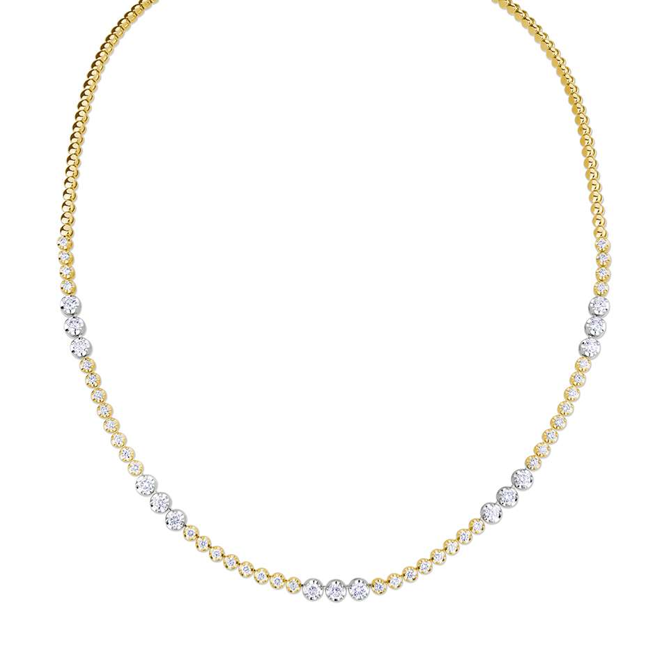18ct Yellow & White Gold Diamond Tennis Set