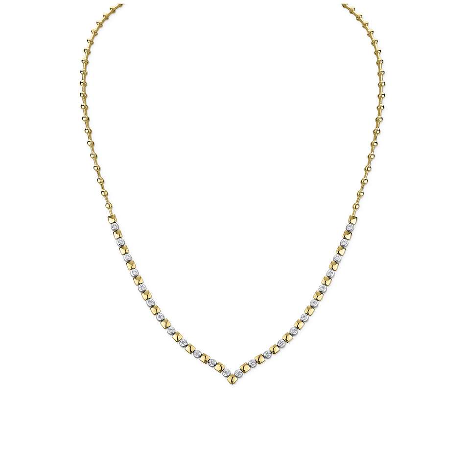 18ct Yellow & White Gold Diamond Tennis Set