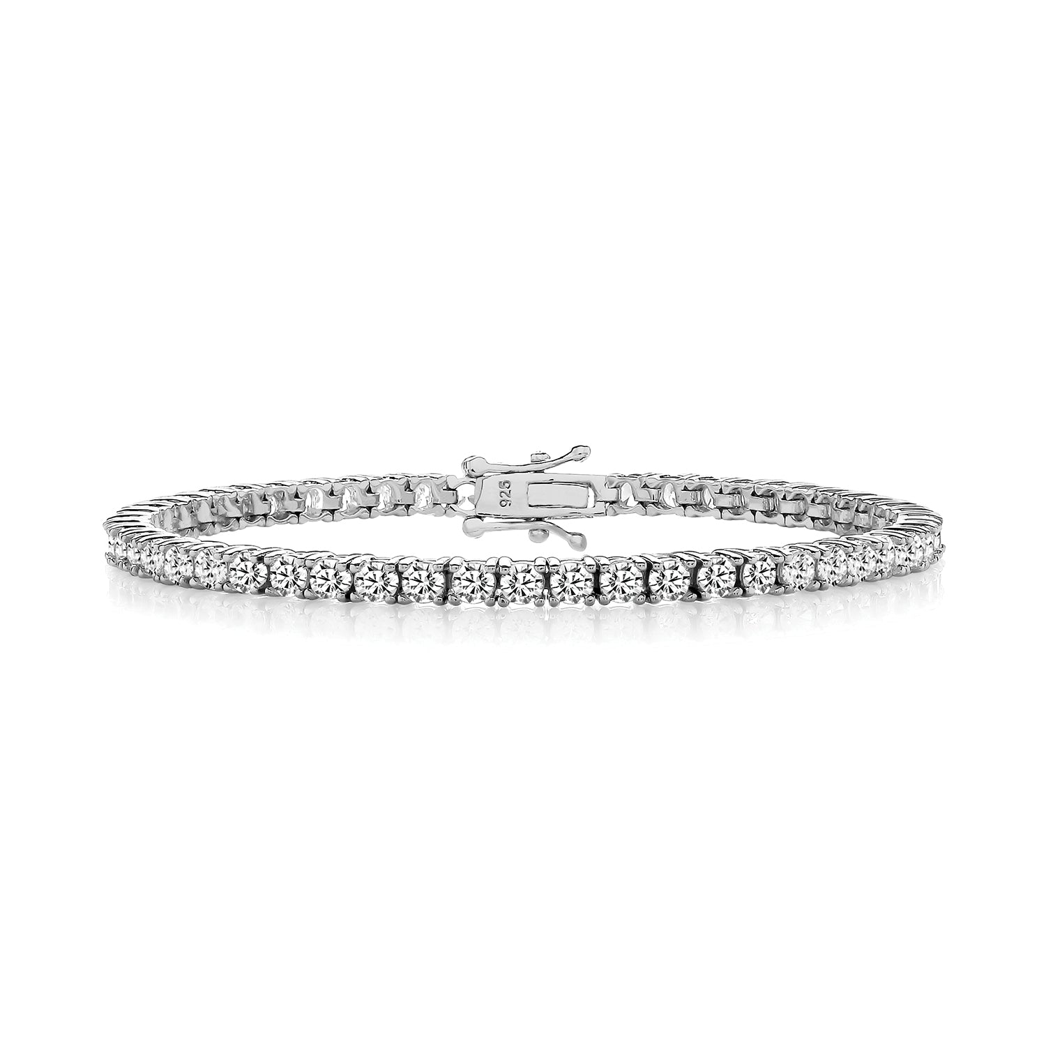 3mm Cubic Zirconia Tennis Bracelet