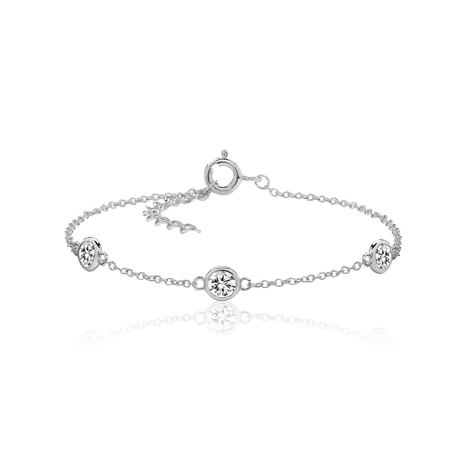 Round Cubic Zirconia Bracelet