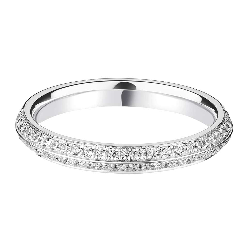 Double Row Diamond Band