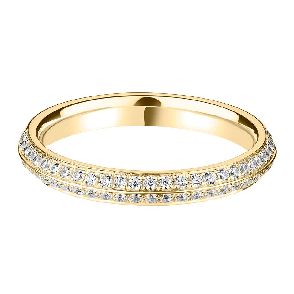 Double Row Diamond Band