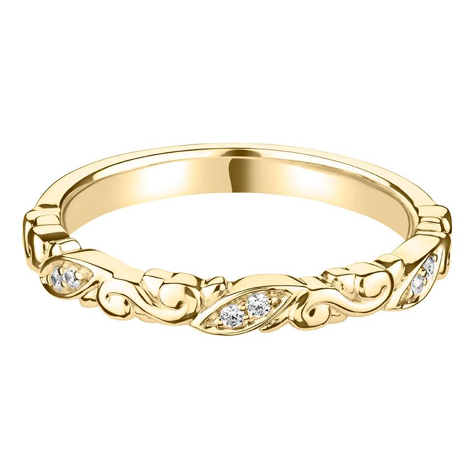 Filigree Style Diamond Band