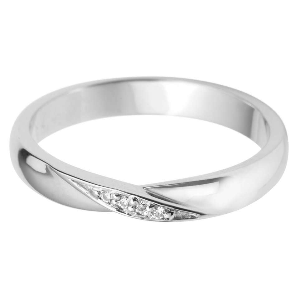 Twist Diamond Set Band