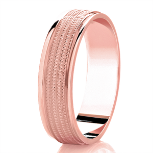 Milgrain Centre Patterned Ring