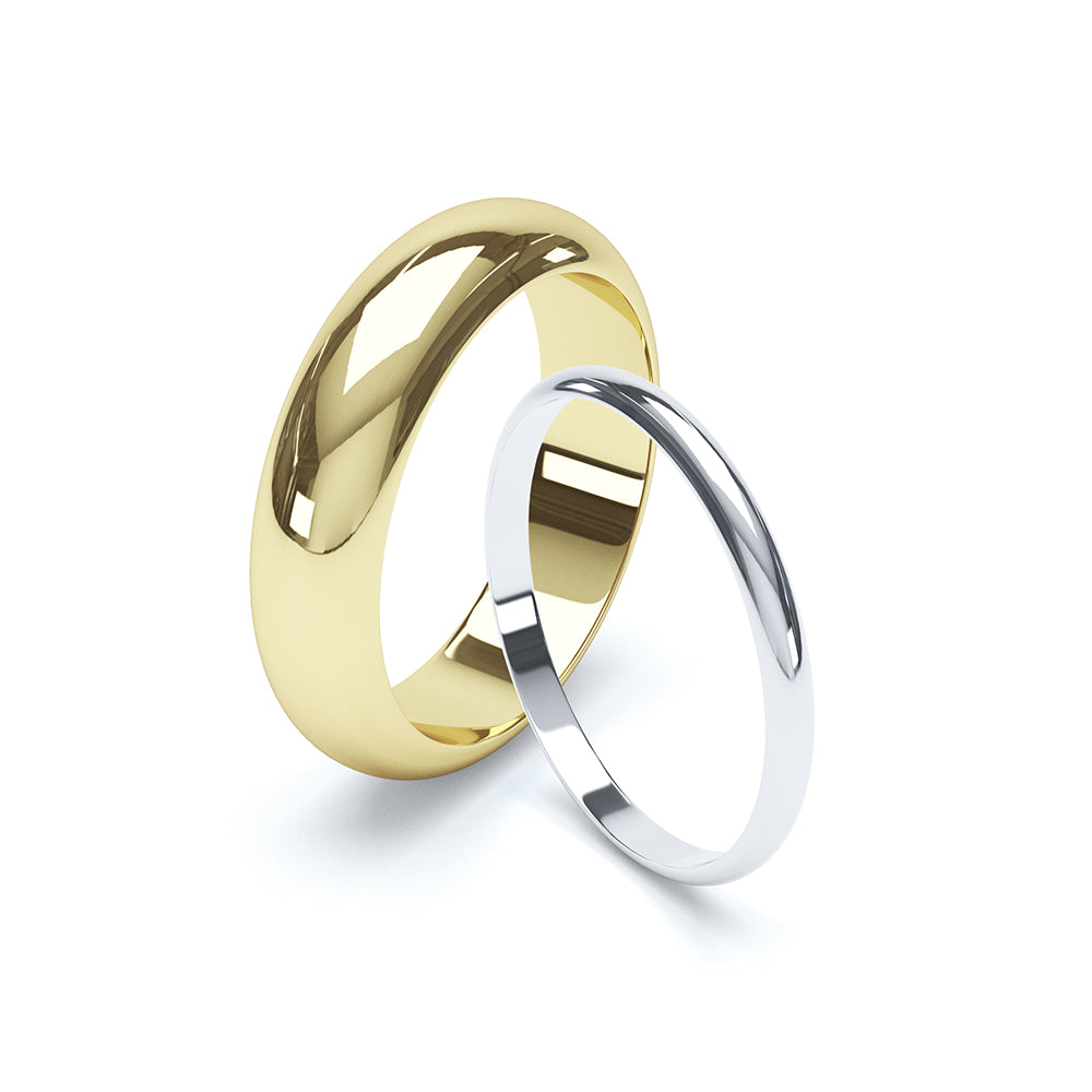 D Shape Wedding Ring