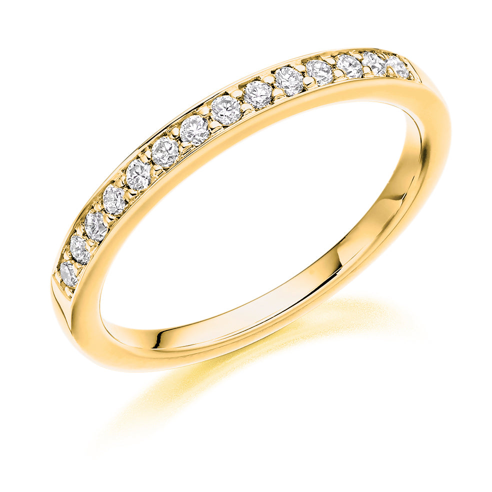 Grain Set Round Diamond Ring