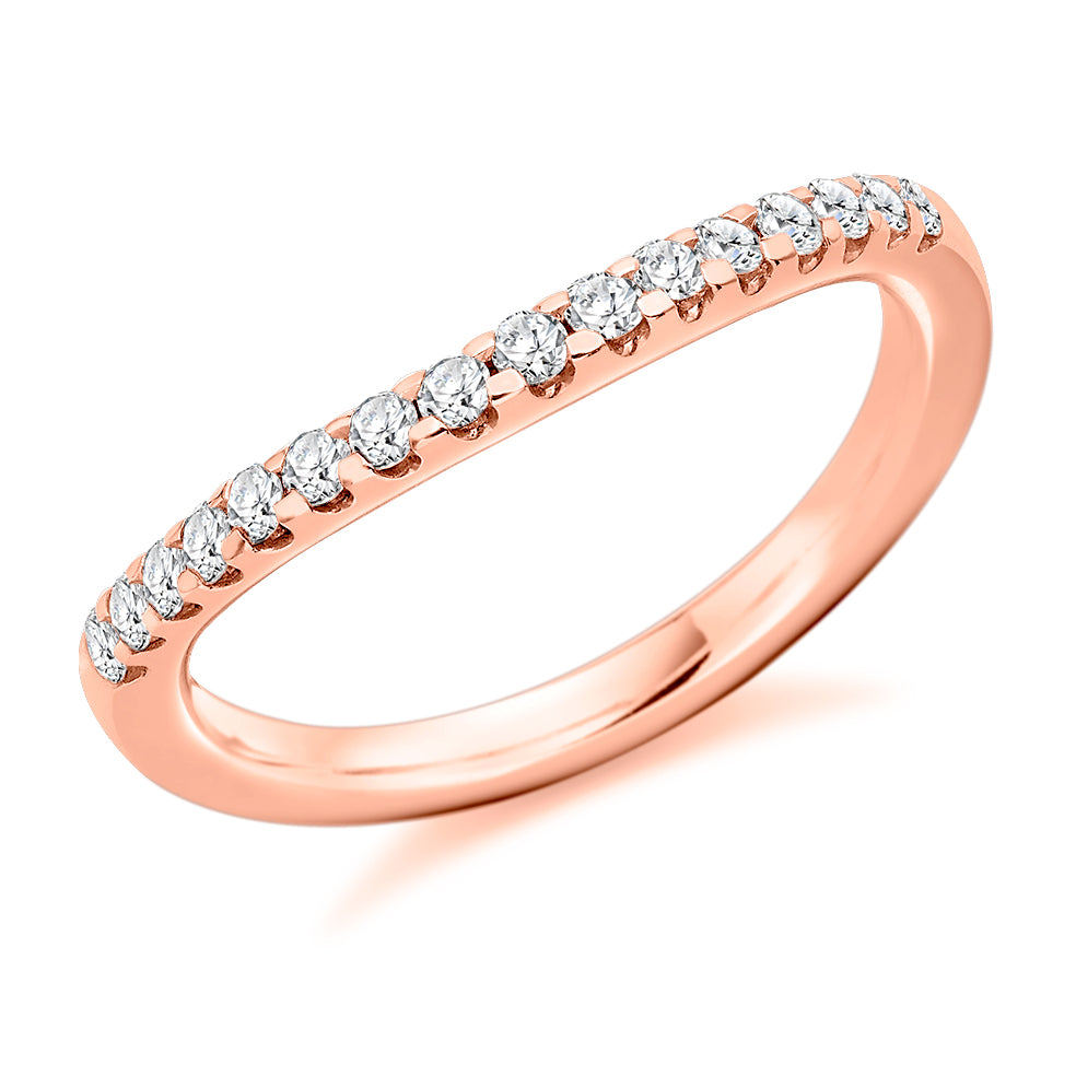 Micro-claw Set Diamond Wishbone Ring