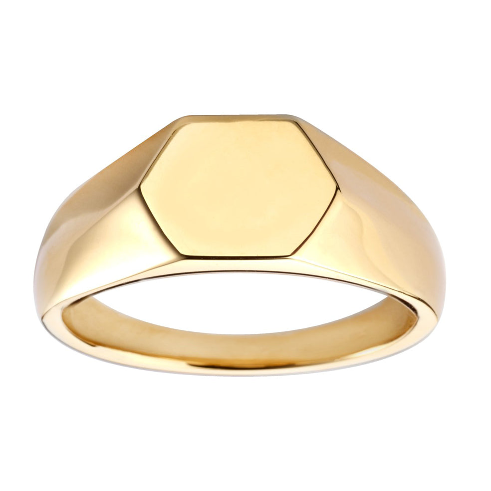 Hexagonal Signet Ring